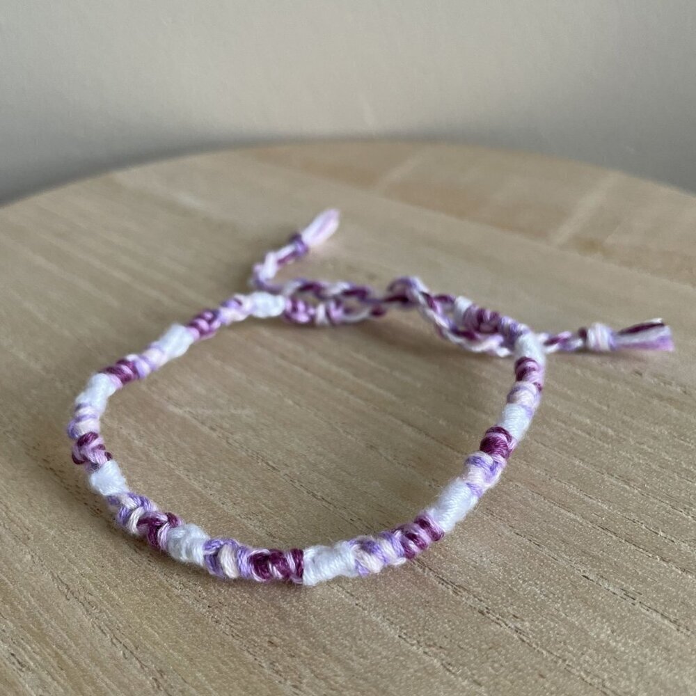 Luciana Bracelet, anklet, trendy, comfortable, tie, embroidery thread, woven, gi